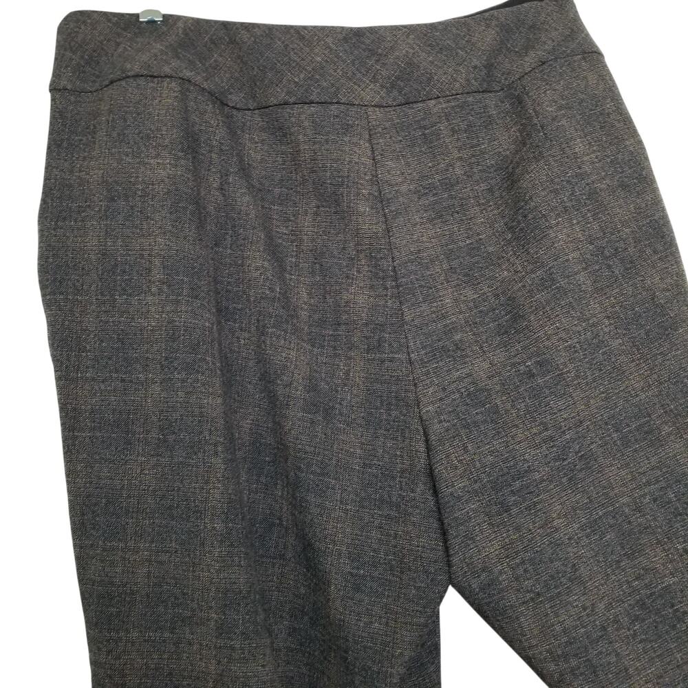 Investments Pull On Women Dress Pants Size 18WR Elastic Waist Front Zip Pockets